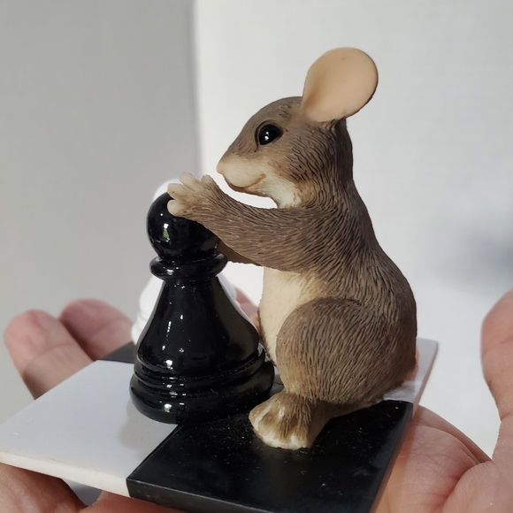 Charming tails Chess Fitz & Floyd "It's Your Move" Queens Gambit L👀K 🐀♟️ - Picture 10 of 15